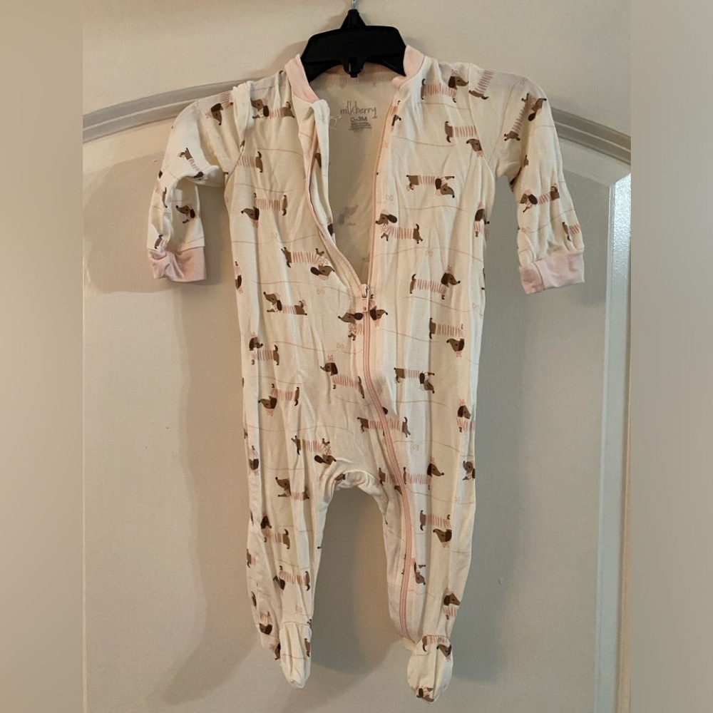 Adorable Cream and Brown Kids Pajamas